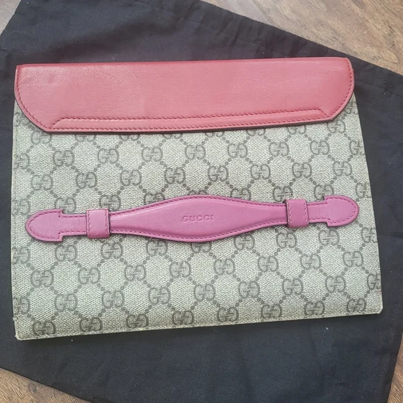 Gucci Red and Brown Women's Clutch Bag - Picture 2 of 11